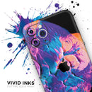 Liquid Abstract Paint V41 - Protective Skin Wrap & Decal – Compatible with iPhone SE to iPhone 17 Pro Max (All Models)