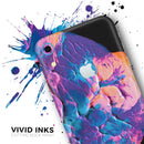 Liquid Abstract Paint V41 - Skin-Kit for the Apple iPhone XR, XS MAX, XS/X, 8/8+, 7/7+, 5/5S/SE (All iPhones Available)