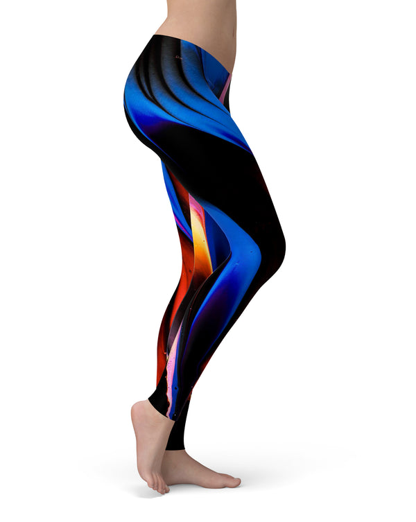 Liquid Abstract Paint V42 - All Over Print Womens Leggings / Yoga or Workout Pants