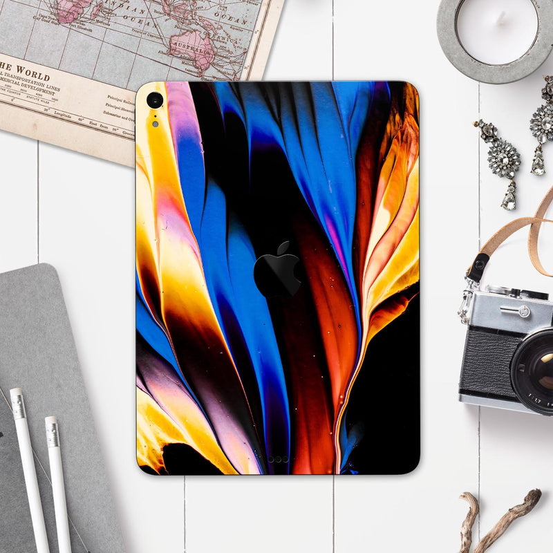 Liquid Abstract Paint V42 - Full Body Skin Decal for the Apple iPad Pro 12.9", 11", 10.5", 9.7", Air or Mini (All Models Available)