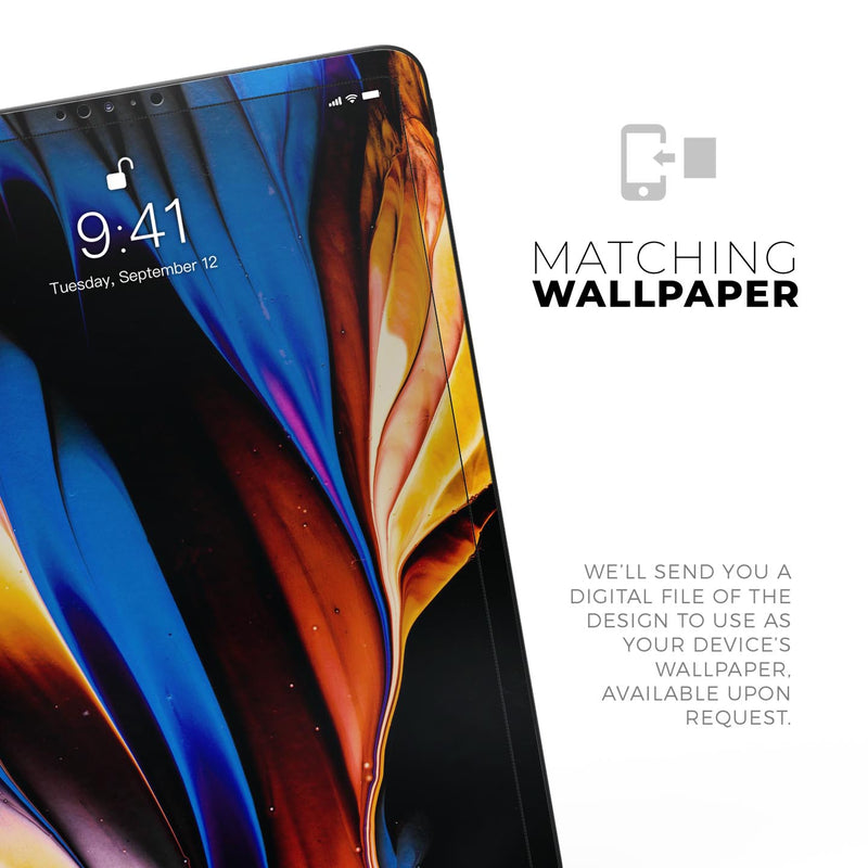 Liquid Abstract Paint V42 - Full Body Skin Decal for the Apple iPad Pro 12.9", 11", 10.5", 9.7", Air or Mini (All Models Available)