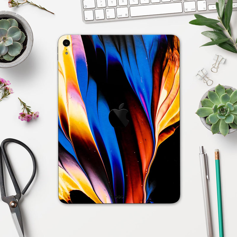 Liquid Abstract Paint V42 - Full Body Skin Decal for the Apple iPad Pro 12.9", 11", 10.5", 9.7", Air or Mini (All Models Available)