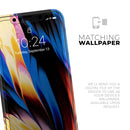 Liquid Abstract Paint V42 - Protective Skin Wrap & Decal – Compatible with iPhone SE to iPhone 17 Pro Max (All Models)