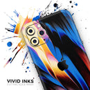 Liquid Abstract Paint V42 - Protective Skin Wrap & Decal – Compatible with iPhone SE to iPhone 17 Pro Max (All Models)