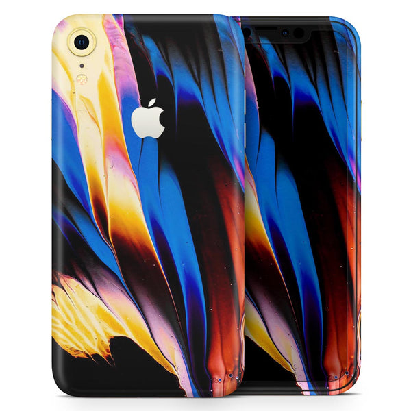 Liquid Abstract Paint V42 - Skin-Kit for the Apple iPhone XR, XS MAX, XS/X, 8/8+, 7/7+, 5/5S/SE (All iPhones Available)