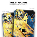 Liquid Abstract Paint V43 - Protective Skin Wrap & Decal – Compatible with iPhone SE to iPhone 17 Pro Max (All Models)