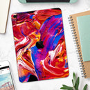 Liquid Abstract Paint V44 - Full Body Skin Decal for the Apple iPad Pro 12.9", 11", 10.5", 9.7", Air or Mini (All Models Available)