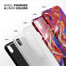 Liquid Abstract Paint V44 - iPhone X Swappable Hybrid Case