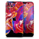 Liquid Abstract Paint V44 - Protective Skin Wrap & Decal – Compatible with iPhone SE to iPhone 17 Pro Max (All Models)