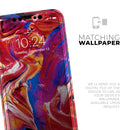 Liquid Abstract Paint V44 - Protective Skin Wrap & Decal – Compatible with iPhone SE to iPhone 17 Pro Max (All Models)