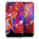 Liquid Abstract Paint V44 - Protective Skin Wrap & Decal – Compatible with iPhone SE to iPhone 17 Pro Max (All Models)