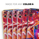 Liquid Abstract Paint V44 - Protective Skin Wrap & Decal – Compatible with iPhone SE to iPhone 17 Pro Max (All Models)