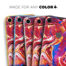 Liquid Abstract Paint V44 - Skin-Kit for the Apple iPhone XR, XS MAX, XS/X, 8/8+, 7/7+, 5/5S/SE (All iPhones Available)