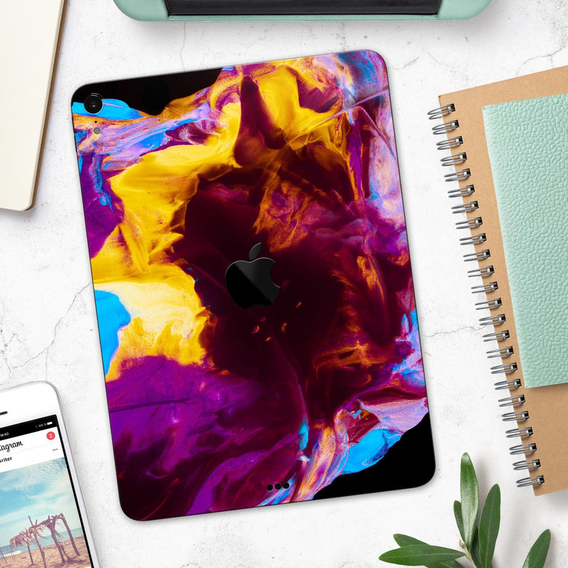 Liquid Abstract Paint V45 - Full Body Skin Decal for the Apple iPad Pro 12.9", 11", 10.5", 9.7", Air or Mini (All Models Available)