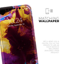 Liquid Abstract Paint V45 - Protective Skin Wrap & Decal – Compatible with iPhone SE to iPhone 17 Pro Max (All Models)