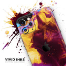 Liquid Abstract Paint V45 - Protective Skin Wrap & Decal – Compatible with iPhone SE to iPhone 17 Pro Max (All Models)