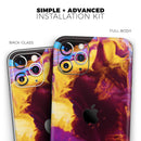 Liquid Abstract Paint V45 - Protective Skin Wrap & Decal – Compatible with iPhone SE to iPhone 17 Pro Max (All Models)