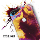 Liquid Abstract Paint V45 - Skin-Kit for the Apple iPhone XR, XS MAX, XS/X, 8/8+, 7/7+, 5/5S/SE (All iPhones Available)
