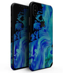Liquid Abstract Paint V46 - iPhone XS MAX, XS/X, 8/8+, 7/7+, 5/5S/SE Skin-Kit (All iPhones Available)