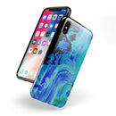 Liquid Abstract Paint V46 - iPhone X Swappable Hybrid Case