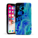 Liquid Abstract Paint V46 - iPhone X Swappable Hybrid Case