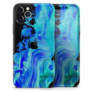 Liquid Abstract Paint V46 - Protective Skin Wrap & Decal – Compatible with iPhone SE to iPhone 17 Pro Max (All Models)
