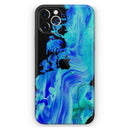 Liquid Abstract Paint V46 - Protective Skin Wrap & Decal – Compatible with iPhone SE to iPhone 17 Pro Max (All Models)