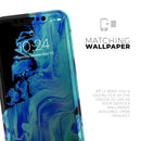 Liquid Abstract Paint V46 - Protective Skin Wrap & Decal – Compatible with iPhone SE to iPhone 17 Pro Max (All Models)