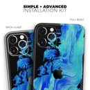 Liquid Abstract Paint V46 - Protective Skin Wrap & Decal – Compatible with iPhone SE to iPhone 17 Pro Max (All Models)