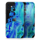 Liquid Abstract Paint V46 - Protective Skin Wrap & Decal – Compatible with iPhone SE to iPhone 17 Pro Max (All Models)