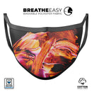 Liquid Abstract Paint V47 - Made in USA Mouth Cover Unisex Anti-Dust Cotton Blend Reusable & Washable Face Mask with Adjustable Sizing for Adult or Child