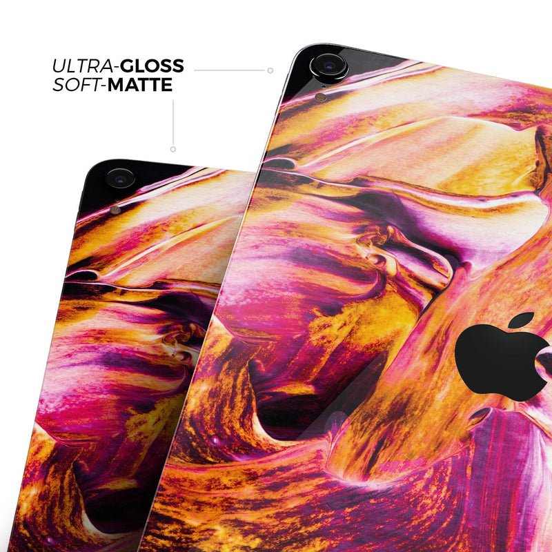 Liquid Abstract Paint V47 - Full Body Skin Decal for the Apple iPad Pro 12.9", 11", 10.5", 9.7", Air or Mini (All Models Available)