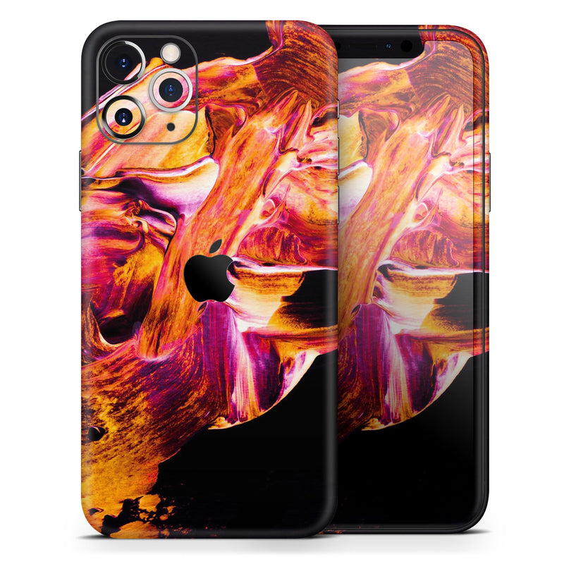 Liquid Abstract Paint V47 - Protective Skin Wrap & Decal – Compatible with iPhone SE to iPhone 17 Pro Max (All Models)