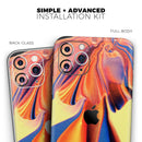 Liquid Abstract Paint V48 - Protective Skin Wrap & Decal – Compatible with iPhone SE to iPhone 17 Pro Max (All Models)