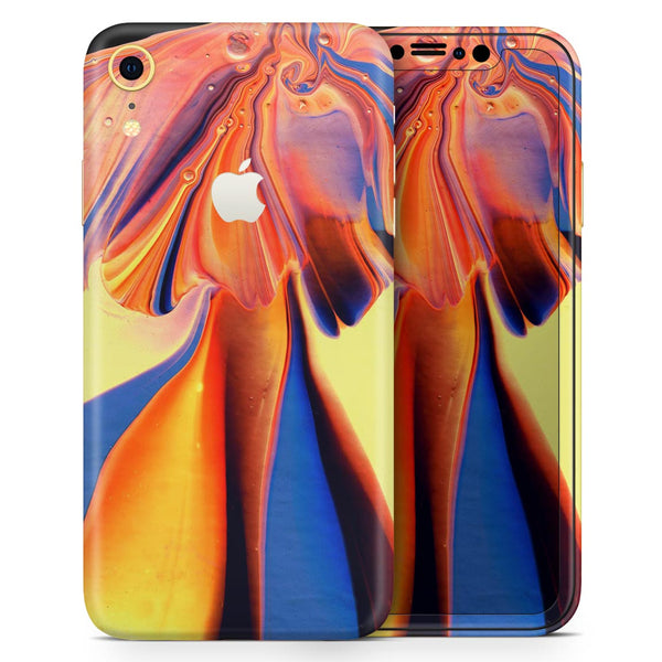 Liquid Abstract Paint V48 - Skin-Kit for the Apple iPhone XR, XS MAX, XS/X, 8/8+, 7/7+, 5/5S/SE (All iPhones Available)