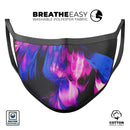 Liquid Abstract Paint V49 - Made in USA Mouth Cover Unisex Anti-Dust Cotton Blend Reusable & Washable Face Mask with Adjustable Sizing for Adult or Child