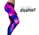 Liquid Abstract Paint V49 - All Over Print Womens Leggings / Yoga or Workout Pants