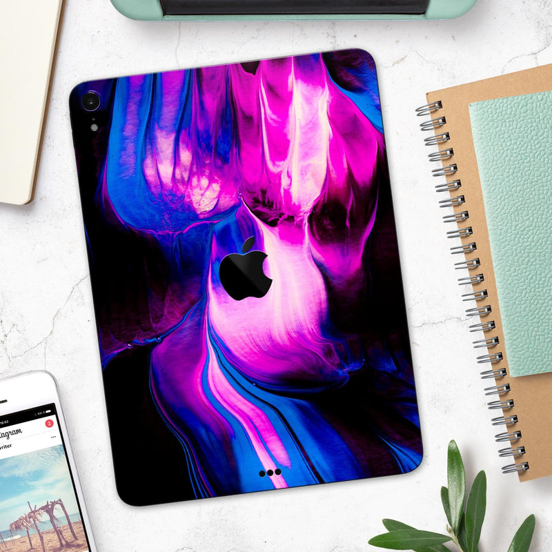 Liquid Abstract Paint V49 - Full Body Skin Decal for the Apple iPad Pro 12.9", 11", 10.5", 9.7", Air or Mini (All Models Available)