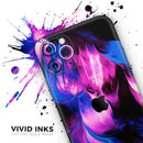 Liquid Abstract Paint V49 - Protective Skin Wrap & Decal – Compatible with iPhone SE to iPhone 17 Pro Max (All Models)