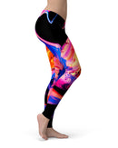 Liquid Abstract Paint V4 - All Over Print Womens Leggings / Yoga or Workout Pants