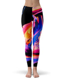 Liquid Abstract Paint V4 - All Over Print Womens Leggings / Yoga or Workout Pants