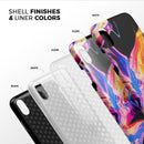 Liquid Abstract Paint V4 - iPhone X Swappable Hybrid Case