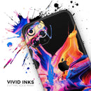 Liquid Abstract Paint V4  - Protective Skin Wrap & Decal – Compatible with iPhone SE to iPhone 17 Pro Max (All Models)