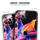 Liquid Abstract Paint V4  - Protective Skin Wrap & Decal – Compatible with iPhone SE to iPhone 17 Pro Max (All Models)