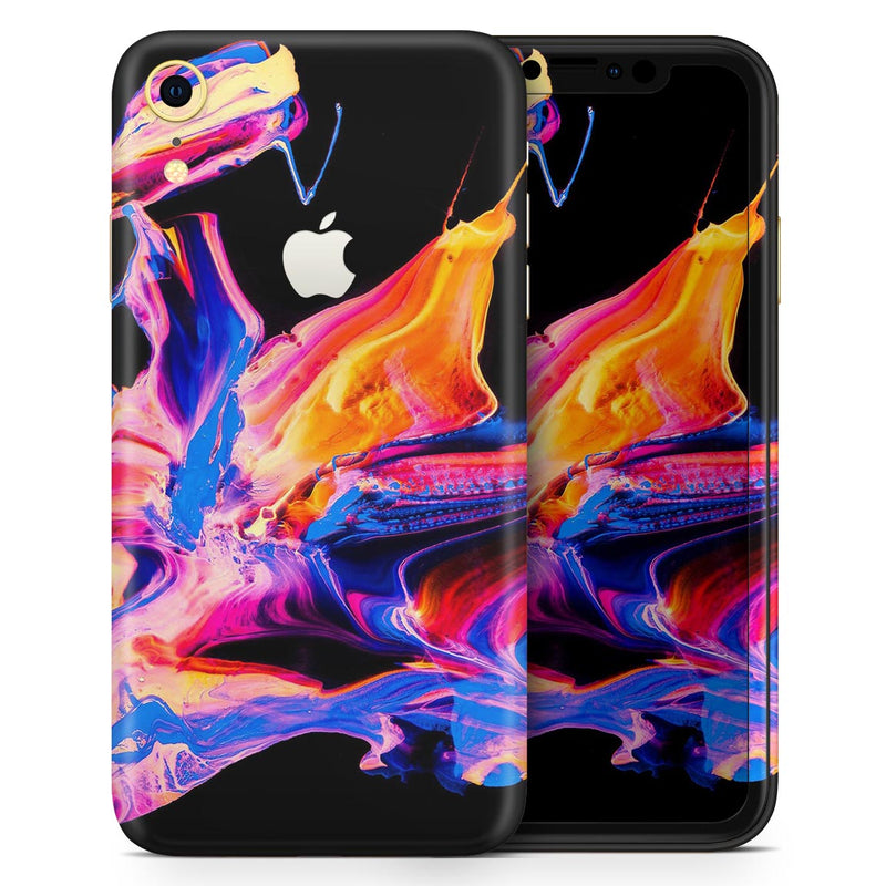 Liquid Abstract Paint V4 - Skin-Kit for the Apple iPhone XR, XS MAX, XS/X, 8/8+, 7/7+, 5/5S/SE (All iPhones Available)