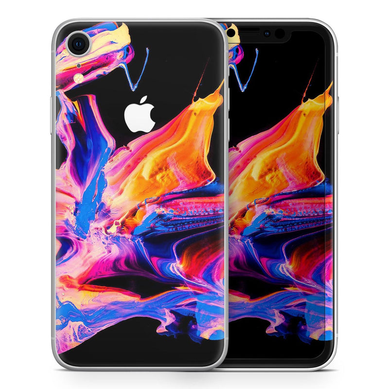 Liquid Abstract Paint V4 - Skin-Kit for the Apple iPhone XR, XS MAX, XS/X, 8/8+, 7/7+, 5/5S/SE (All iPhones Available)