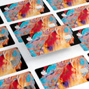 Liquid Abstract Paint V50 - Premium Protective Decal Skin-Kit for the Apple Credit Card