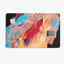 Liquid Abstract Paint V50 - Premium Protective Decal Skin-Kit for the Apple Credit Card