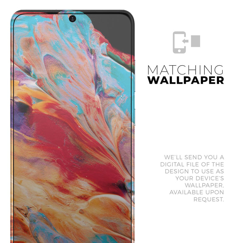Liquid Abstract Paint V50 - Skin-Kit for the Samsung Galaxy S-Series S20, S20 Plus, S20 Ultra , S10 & others (All Galaxy Devices Available)