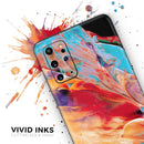 Liquid Abstract Paint V50 - Skin-Kit for the Samsung Galaxy S-Series S20, S20 Plus, S20 Ultra , S10 & others (All Galaxy Devices Available)